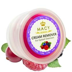 Wimpernremover Cream | Lash Extension Entferner | Zur Schnellen Entfernung von Wimpernverlängerung und Wimpernkleber | verschiedene Düfte | 15g von Macy - Duft: Beere von Macy Co. Ltd. Korea