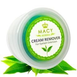 Wimpernremover Cream | Lash Extension Entferner | Zur Schnellen Entfernung von Wimpernverlängerung und Wimpernkleber | verschiedene Düfte | 15g von Macy - Duft: Grüner Tee von Macy Co. Ltd. Korea