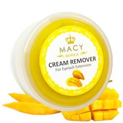 Wimpernremover Cream | Lash Extension Entferner | Zur Schnellen Entfernung von Wimpernverlängerung und Wimpernkleber | verschiedene Düfte | 15g von Macy - Duft: Mango von Macy Co. Ltd. Korea