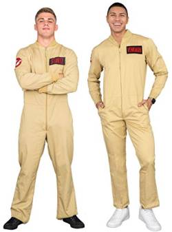 Mad Engine Ghostbusters Adult Costume Zip up Jumpsuit with 4 Velcro Patches (Adult XX-Large) von Mad Engine