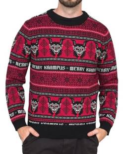 Mad Engine Merry Krampus Adult Ugly Christmas Sweater Jumper von Mad Engine