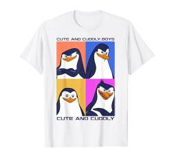 Madagascar Penguins Cute And Cuddly Text Poster T-Shirt von Madagascar