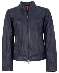 Maddox - Damen Echtleder Lederjacke Lammnappa Navy Größe 42 von Maddox