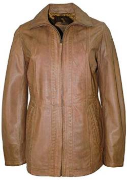 Maddox - Damen Lederjacke Lammnappa dattel Größe 42 von Maddox