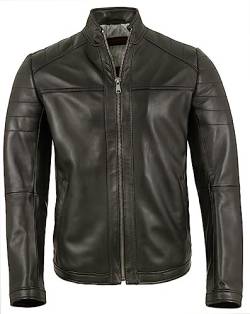 Maddox - Herren Lederjacke Lammnappa schwarz Größe 56 von Maddox