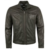 Maddox Lederjacke Aiden MADDOX - Herren Lederjacke Echtleder Lammnappa dunkelbraun von Maddox