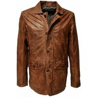 Maddox Lederjacke Anthony weiches, gewaschenes Leder, Cognac Braun, Sakko, Longjacke von Maddox