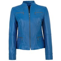 Maddox Lederjacke Clari MADDOX - Damen Echtleder Lederjacke Lammnappa royalblau von Maddox