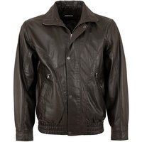 Maddox Lederjacke Holdo Echtleder Herren Lederjacke Blouson Lammnappa braun von Maddox