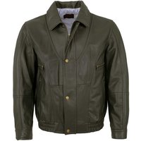 Maddox Lederjacke Holdo MADDOX - Herren Echtleder Lederjacke Blouson Lammnappa granit von Maddox