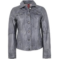 Maddox Lederjacke Janette MADDOX - Damen Echtleder Lederjacke Jeanjacken-Optik Lammnappa eisgrau von Maddox