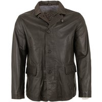 Maddox Lederjacke Lancaster MADDOX - Herren Echtleder Lederjacke Lammnappa dunkelbraun von Maddox