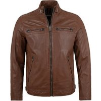 Maddox Lederjacke Nathan Echtleder Herren Lederjacke Lammnappa mittelbraun von Maddox