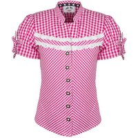 Maddox T-Shirt Kinder Bluse 'Emma', Pink kariert von Maddox