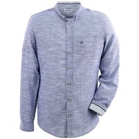 Maddox Trachtenhemd Trachtenhemd mit Stehkragen - Hemd-106, Blau von Maddox