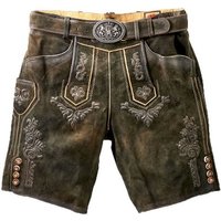 Maddox Trachtenlederhose MADDOX Kurze Herren Lederhose 'Ronn' mit Gürtel von Maddox