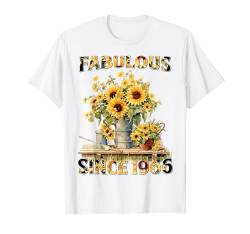 Womens 58th Birthday Fabulous 1966 58 Years Old Sunflower T-Shirt von Made In 1966 Gifts 58 Years Old Birthday Queen