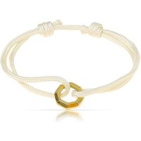 Made by Nami Armband Herren & Damen Surfer Segeltau Armband Beige Gold, Handgemacht & Geflochten - Maritimes & Minimalistisches Armband von Made by Nami