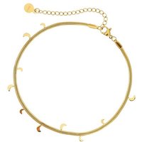 Made by Nami Fußkette mit Anhänger für Frauen Gold im Schlangendesign mit Anhänger, 21 cm lang + 5 cm Verlängerungskette Geschenkideen Frauen & Mädchen von Made by Nami