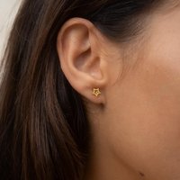 Made by Nami Ohrring-Set Sternförmige Ohrringe Gold für Damen Wasserfester Schmuck, Minimalistisch Geschenk für Sie von Made by Nami