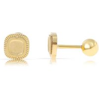 Made by Nami Ohrring-Set Viereckige Ohrringe Gold für Damen Wasserfester Schmuck, Minimalistisch Geschenk für Sie von Made by Nami