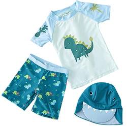 Maeau Bade-Set Baby Junge Uv-Schutz Badeanzug Bademode Cartoon Badebekleidung Schwimmbekleidung 18-24 Monate von Maeau