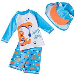 Maeau Bade-Set Baby Junge Uv-Schutz Badeanzug Bademode Cartoon Badebekleidung Schwimmbekleidung 9-18 Monate von Maeau