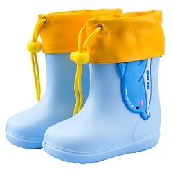 Maeau Gummistiefel Kinder Mädchen Jungen 24/25 Gummistiefel Regenschuhe Wasserdicht Regenstiefel Rutschfesten von Maeau