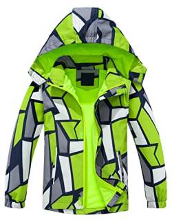 Maeau Softshelljacke Kinder Jungen Regenjacke Gefüttert Kinder Übergangsjacke Jungen Wasserdicht Wanderjacke Outdoorjacke Winddicht 98-152 (Farbe 3, 134-140) von Maeau