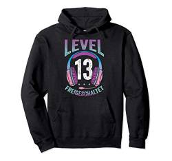 Mädchen Gamerin Level 13 Jahre Geburtstagsshirt Zockerin Pullover Hoodie von Mädchen Gamerin Geburtstag Coole Zocker Geschenke