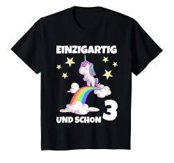 Kinder 3. Geburtstag Geburtstagsshirt 3 Jahre Mädchen Einhorn T-Shirt von Mädchen Geburtstag Outfit & Geburtstagsshirt Kind