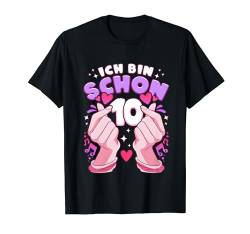 Geburtstag 10 Jahre, K-Pop Fingerherz, Saranghae T-Shirt von Mädchen Geburtstag by Content Design Studio