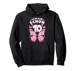 Geburtstag Mädchen 10 Jahre, Schmetterlinge und Nummer 10 Pullover Hoodie von Mädchen Geburtstag by Content Design Studio