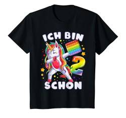 Kinder Geburtstag Mädchen 2 Jahre alt, Einhorn, Nummer 2 T-Shirt von Mädchen Geburtstag by Content Design Studio