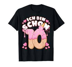 Mädchen 10 Jahre, Ich bin schon 10, Eiscreme, Nummer 10 T-Shirt von Mädchen Geburtstag by Content Design Studio