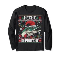 Hecht Ruprhecht Knecht Ruprecht Ugly Christmas Sweater Langarmshirt von Männer Ugly Christmas - Angler Geschenke