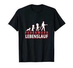 Tochter Mann Sohn Opa Vati Vater Feuerwehr Lebenslauf T-Shirt von Männertag Himmelfahrt Vatertag 2021 Papa Spruch