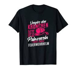 vergiss Krönchen diese Prinzessin trägt einen Feuerwehrhelm T-Shirt von Männertag Himmelfahrt Vatertag 2021 Papa Spruch