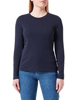 Maerz Damen Basic Baumwolle Longsleeve 1 Arm, Navy, 42 EU von Maerz