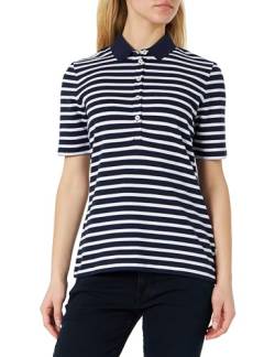 Maerz Damen Poloshirt Polohemd, Bright Night/White, 38 von Maerz