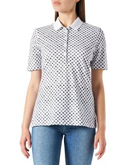 Maerz Damen Print Poloshirt Halbarm, Navy, 42 EU von Maerz