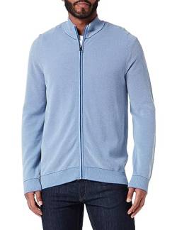 Maerz Herren Biobaumwolle Strickjacke, Cold Blue, Blau von Maerz