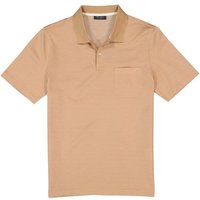 Maerz Herren Polo-Shirt braun Baumwolle meliert von Maerz