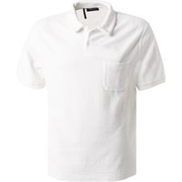 Maerz Herren Polo-Shirt weiß Baumwoll-Frottee von Maerz