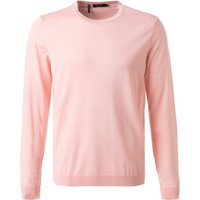 Maerz Herren Pullover rosa Merinowolle unifarben von Maerz