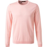 Maerz Herren Pullover rosa Merinowolle unifarben von Maerz