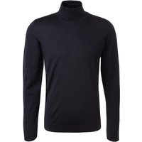 Maerz Herren Rollkragenpullover blau unifarben von Maerz