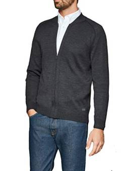 Maerz Herren Strickjacke, Grau (Anthrazit 591), Large (Herstellergröße: 52) von Maerz