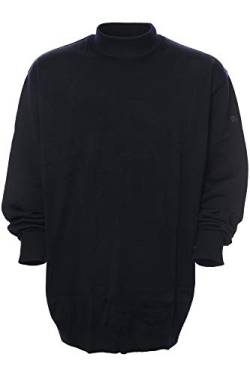 Maerz Pullover Pulli Wolle Merino Herren Feinstrick Stehkragen Plusgröße, Farbe:Marine (Navy), Herrengrößen:68 von Maerz