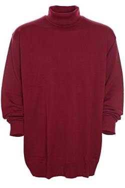 Maerz Rollkragen Pullover Pulli Rolli Wolle Merino Superwash Herren Plusgröße, Farbe:rot, Herrengrößen:66 von Maerz